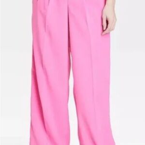 Women's Pink Wide-Leg Pants